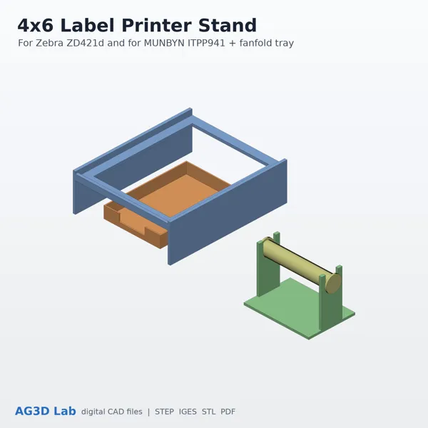 Label Printer Stand v1