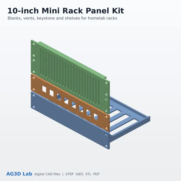 10in Mini Rack Panel Kit v1